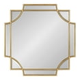 thumbnail image 2 of Kate and Laurel Minuette Glam Square Wall Mirror, 24" x 24", Gold, Elegant Traditional Home Decor With A Boho Charm, 2 of 7