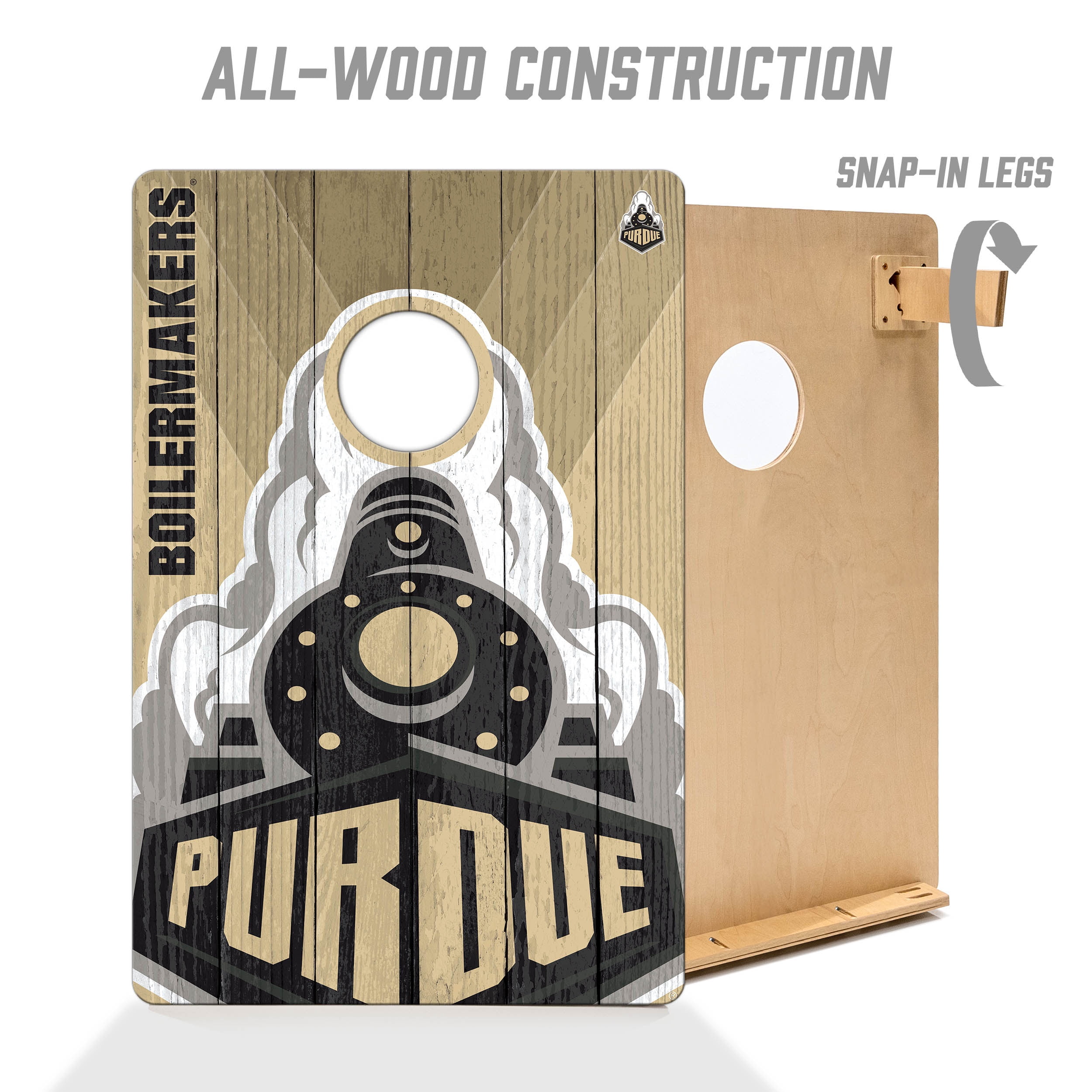YouTheFan NCAA Purdue Boilermakers 2' x 3' Cornhole Game No Bags