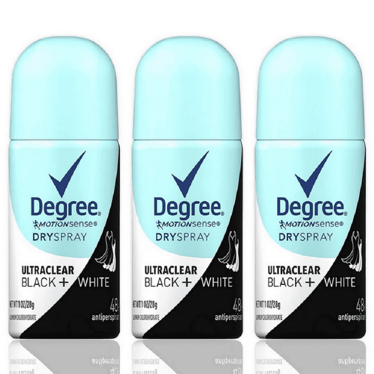Exert Behandle Signal Degree Ultraclear Deodorant for Women1.0 oz, Bundle Black + White Degree Travel  Size Deodorant - Pack of 3 - Walmart.com