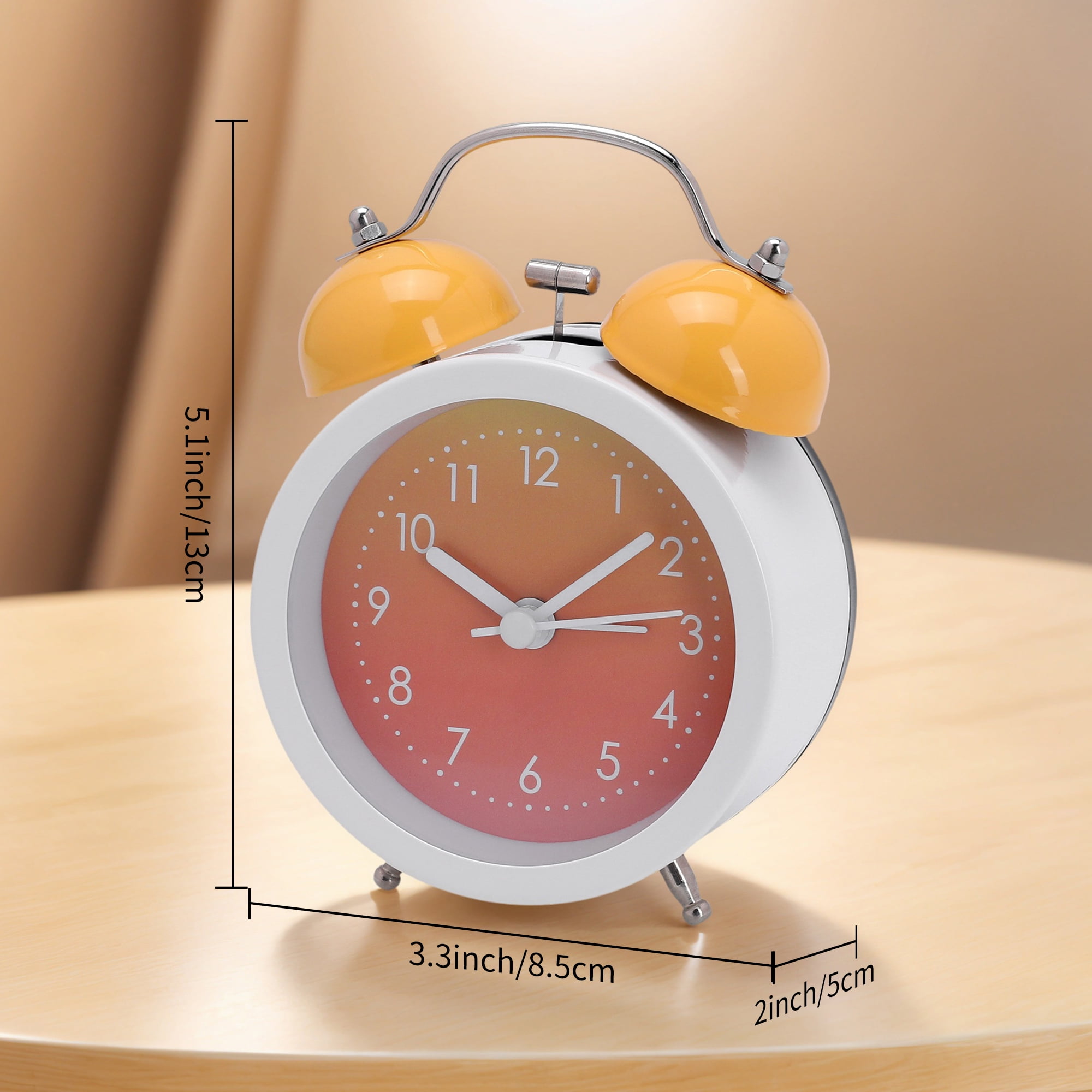 Unique Bargains Gradient Colorful Design Loud Clear Alarm Purple 3.3"L x 2.0"W x 5.1"H