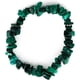 thumbnail image 1 of Pulsera divisoria verde hecha de malaquita de piedras preciosas naturales sobre hilo de nailon elástico - hecha a mano, 18 centímetros, caucho, malaquita, 1 of 4