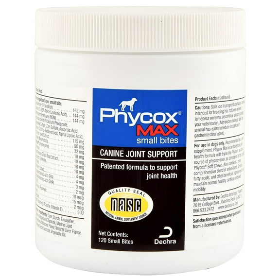 Phycox Max Small Bites for Dogs (120 count)
