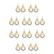 thumbnail image 3 of Qarigey Pendientes colgantes de gota de agua para mujer Amarillo 10piezas, 3 of 6