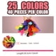thumbnail image 2 of Limpiapipas para Manualidades Profesionales 1000 Piezas Limpiapipas de 25 Colores Suministros para Manualidades y Tallos de Chenilla o Limpiapipas Limpiapipas a Granel para Manualidades Envoltura de R, 2 of 5