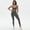 Dark Gray, variant on SKQIT Women Workout Sets 2 Piece Seamless Scrunch Butt Lifting Leggings Padded Sports Bra Matching Set Gym Yoga Outfits