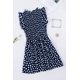 thumbnail image 2 of ABPHQTO Minivestido de mujer con punto fruncido azul, 2 of 5