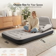 Honeydrill Twin Size 9 Air Mattress with Headboard, Air Couch Sofa Bed