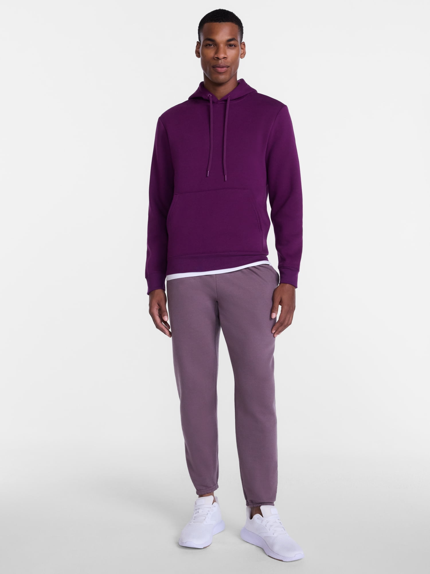 Athletic Works Men's & Big & Tall Men's Fleece Hoodie Sweatshirt, Sizes XS-4XLT