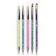 thumbnail image 1 of Pinceles para decoración de uñas, 5 pinceles para decoración de uñas con pincel delineador de uñas y rotuladores para puntear uñas para uso doméstico, 1 of 6