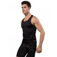 thumbnail image 6 of Poseca Men Sports Fitness Basketball Running Tight Training Pro Vest Stretch Perseverance Quick Vest Male T-shirt, 6 of 11