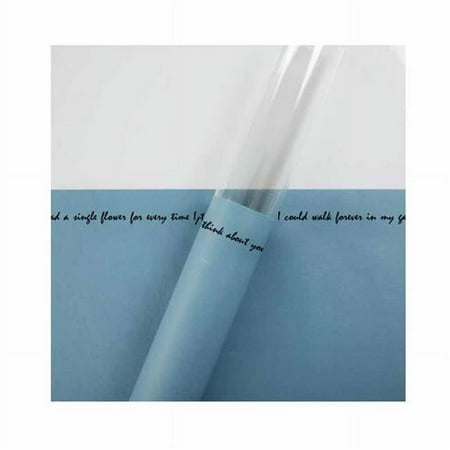 Panda Superstore Single Rose Packaging Bag Flower Bouquet Bag Wrapping Paper, Blue - 20 Piece