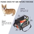 thumbnail image 3 of Peach Sherpa 900D Oxford Cloth Pet Carrier Bag with Nylon Webbing, 17x10x11.8 in, Fabric Base Material, Travel Friendly and Durable Transport for Small a, 3 of 7