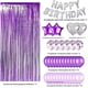 thumbnail image 4 of Cumpleaños Fiesta Púrpura Globos/cortinas Kit Decoración, 4 of 6