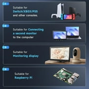 Podofo 10.1” HD Monitor for Mini TV & Car Video Player & Computer Display TFT LCD Color Screen Built in Speaker