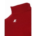 thumbnail image 3 of Courrèges "Reedition" Ribbed Top – Red (Women's), 3 of 3