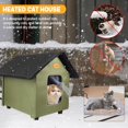 thumbnail image 3 of Casa para gatos con calefacción HXPLN, aislante a prueba de intemperie para invierno, 3 of 7