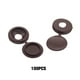 thumbnail image 4 of Kearding 100 pack/lote elástico conectado hace que el de tapa decorativa de tornillo sea conveniente cubierta protectora de tornillo Decoración del hogar marrón, 4 of 6