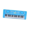 thumbnail image 2 of Teclado de piano electrónico de 37 teclas, juguetes educativos para la primera infancia, multifuncional Azul, 2 of 8