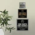 thumbnail image 3 of Signs ByLITA Square One Earth, One Chance – Protect Our Planet Sign (Red) - Small, 3 of 8