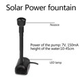 thumbnail image 4 of TIMIFIS Fish Tank Accessories Decorations Solar Fountains Pump With LED Light Is Suitable For Small Pond Swimming PoolFall/Winter, 4 of 9