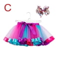 thumbnail image 2 of Jupe en Filet Arc-en-Ciel Mignonne pour Bébé Fille Jupe Princesse Multicolore, 2 of 9