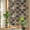 Brown, variant on Moroccan Tile Window Privacy Film, Brown Quatrefoil Shape Tile Grid Rustic Farmhouse Static Cling Stained Glass Window Sticker Decorative Removable Rainbow Film for Glass 17.7”x39.3”