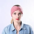 thumbnail image 7 of Yesbay Autumn Winter Women Cross Knitted Headband Warm Stretch Sport Hair Band Headwear, 7 of 7