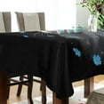 thumbnail image 3 of JSTEL White Cat Table Cloth Rectangle 60 x 108 Inch Tablecloth Anti Wrinkle Table Cover for Dining Kitchen Parties, 3 of 6