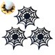 thumbnail image 2 of 3 piezas posavasos de Halloween telaraña fieltro mantel individual estera de aislamiento decorativa manteles individuales suministros para fiestas, 2 of 6