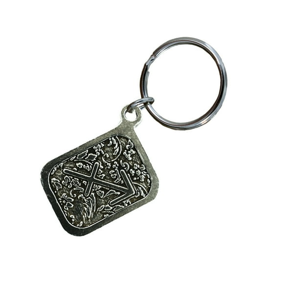 Sagittarius Keychain, Horoscope, Zodiac, Star Sign, L088KC Key Fob, Key Ring, Keys, Zipper Pull, Luggage Tag, Pewter, Backpack, Over 300 Keychains Designs, Handmade in the USA