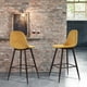 thumbnail image 1 of Conjunto de 2 Sillas de Bar de Cocina Interior HOMEMAKE FURNITURE Sin Brazos amarillo Clásico Minimalista, 1 of 8