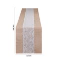 thumbnail image 3 of Xecvkr Burlap Lace Table Flag Vintage Tablecloth Jute Linen Runner for Wedding Party Farmhouse Decor, 3 of 9