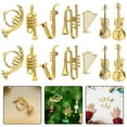 thumbnail image 2 of Raindrops Durable Golden Miniature Musical Instruments Set for Dollhouse Decor 35pcs Plastic Collection, 2 of 7