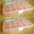 thumbnail image 1 of Utility 5 Colors 15 Grids Jewelry Nail Art Beads Tool Craft Adjustable Organizer Storage Box Case Holder, 1 of 6