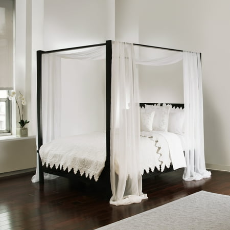 royale linens bed canopy scarf sheer white