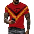 thumbnail image 4 of Women's Germany Football Graphic T-Shirt, Men's Soccer Graphic Print T-Shirt Casual Sportswear Top Athletic for Soccer Tournament 2026 Red Size: M, 4 of 4