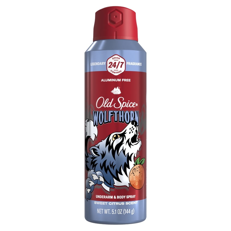 Old Spice Wolfthorn Body Spray for Men, 5.1 oz photo 1