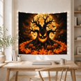 thumbnail image 5 of Jack O Lantern Tree With Pumpkins at Orange Sky, Spooky Gothic Style for Halloween Decor Lovers, Haunted Wall Decor, Halloween Gift, Tapestry Wall Hanging for Entryway and Hallway, 5 of 7