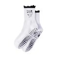 thumbnail image 1 of WAYAN Cute Pilates Grip Socks for Women Ruffle Frilly Yoga Socks Non Slip Cotton Crew Grippy Sock for Barre Workout, 1 of 1