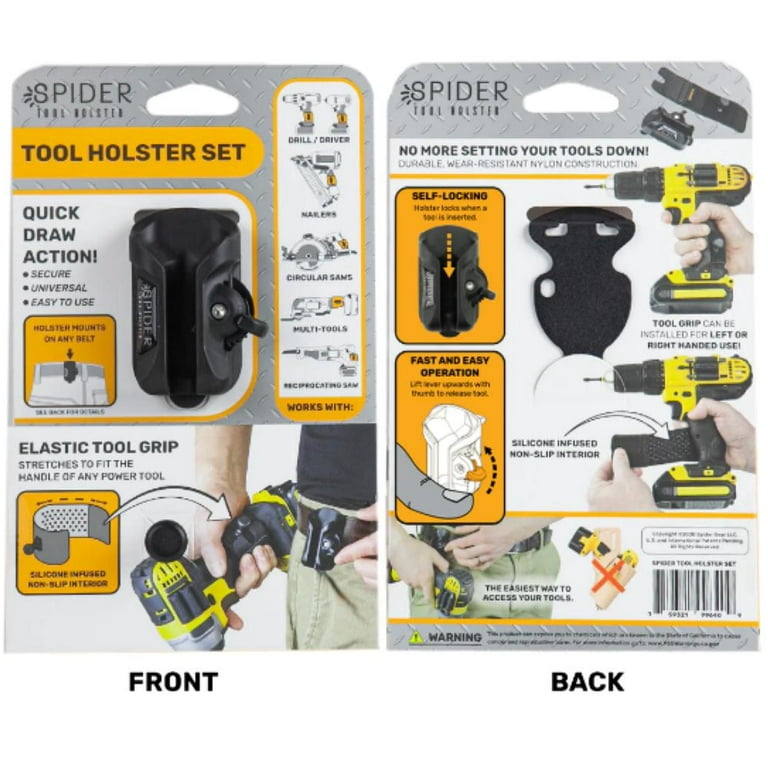 Spider Tool Holster - Improve The Way You Pro + 2 Drill Pins