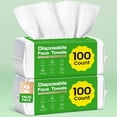 thumbnail image 1 of Toallas faciales Elvira 200 unidades biodegradables y suaves, 1 of 9