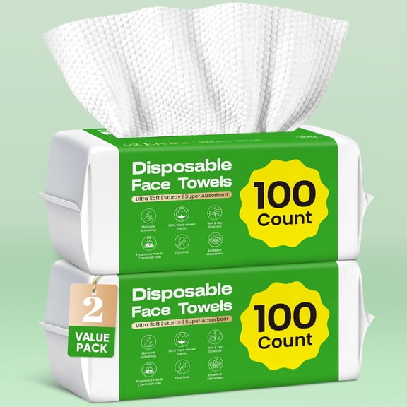 Toallas faciales Elvira 200 unidades biodegradables y suaves