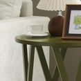 thumbnail image 2 of Kings Brand Furniture Emma Round Side End Table - Modern Accent Table for Living Room, Bedroom, Office (Avocado), 2 of 4