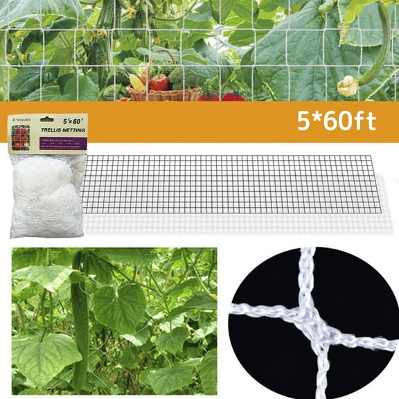 Austok Plant Trellis Netting,Square Mesh Net for Climbing Plant, Fruits, Vegetables, Vines, Grow Tents