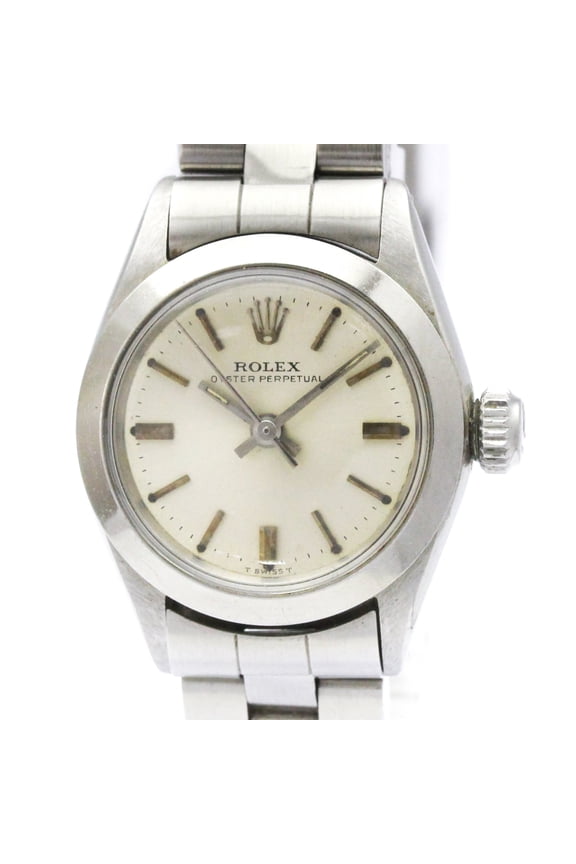 Pre-Owned ROLEX Oyster Perpetual Steel Automatic Ladies Watch 6618 Vintage