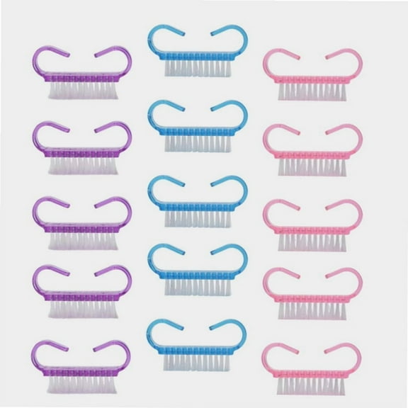 Nail Brushes Handle Grip Nail Brush, 21Pcs Fingernail Scrub Cleaning Brushes Pedicure Brush for Toes and Nails Cleaner 3 Color Nail Hand Scrubbing Cleaning Brush