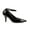 Black, variant on Ellie Shoes E-8401 4" Heel Womens wider "B" Width Pump W/Ankle Strap. 6 / White