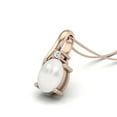thumbnail image 2 of 1.52 Cts Pearl Gemstone Solitaire Pendant 925 Sterling Silver Rose Vermeil Minimalist Classic Women Valentines Day Gifts Necklace, 2 of 3