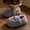 #237-Gray, variant on Wowcloth Chunky Platform Furry Slippers for Women – Non-Slip Warm Indoor Slides with Cozy Plush Footbed & Heel Support for Home Use in Fall Winter