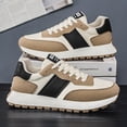 thumbnail image 4 of Men's Retro White Platform Sneakers - Non Slip Casual Walking Shoes for Men, 4 of 5